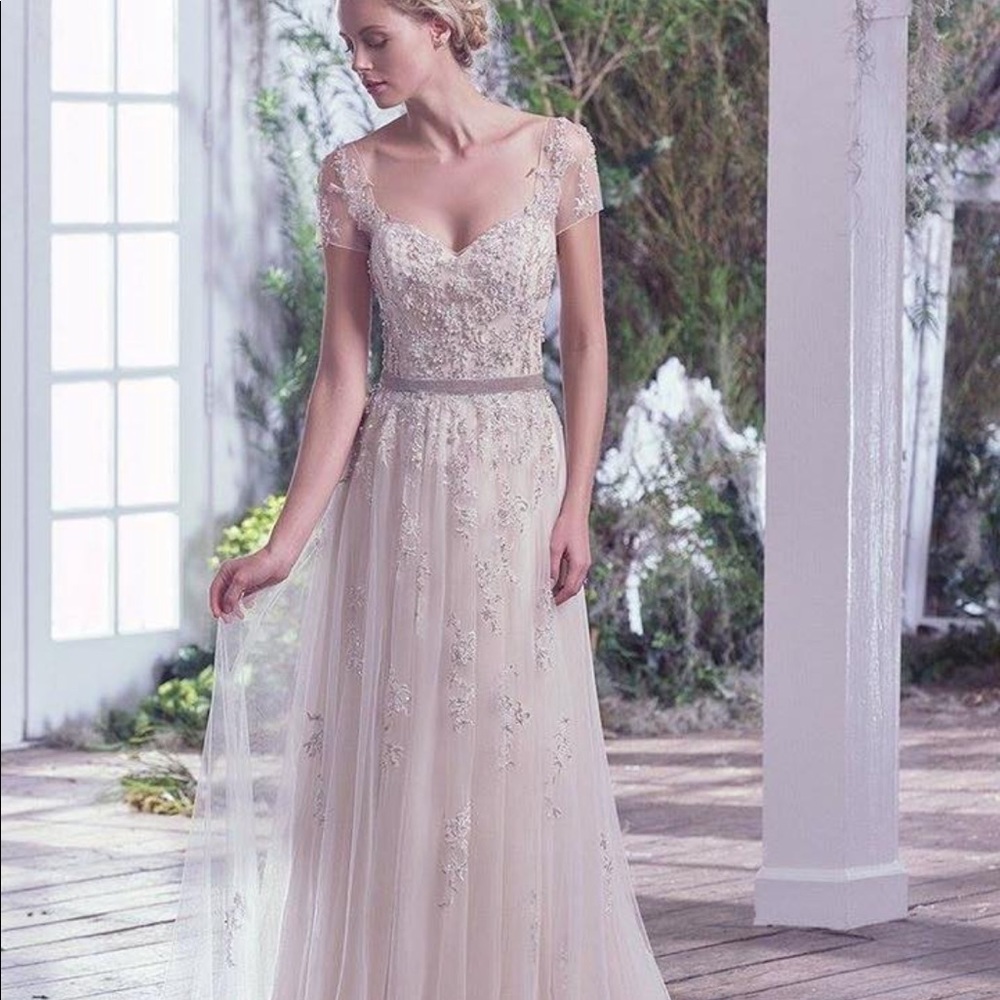 Kylie by Maggie Sottero, Light Gold bridal gown